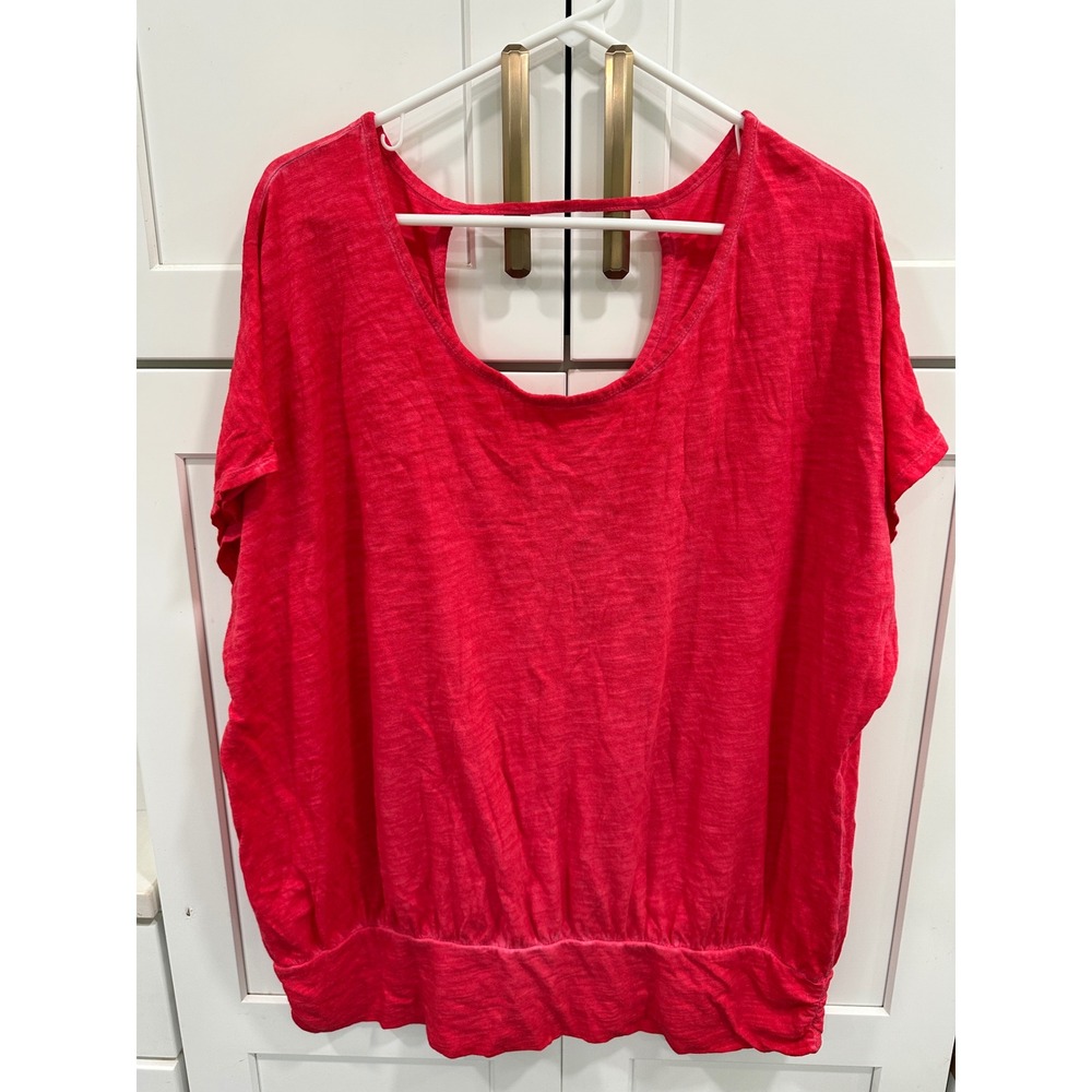 Lane Bryant Open Back‎ Dolman Top Casual Everyday Blouse Red Size 18/20